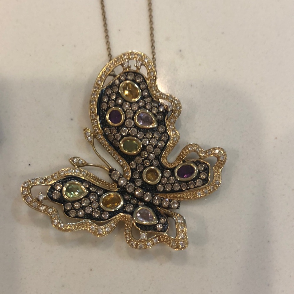 Le Vian butterfly necklace